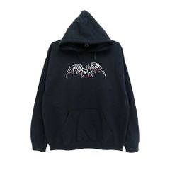 XLARGE バットグラフィック フード付きパーカー 黒 - メルカリ