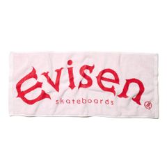 EVISEN TOWEL 에비센 타월 EVISEN LOGO WHITE/RED 스케이트보드 스케보