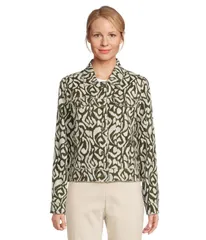 トッミーバハマ レディース アウター コート リネン ジャケット Tommy Bahama Inlet Ikat Linen Jacket Palm Verde