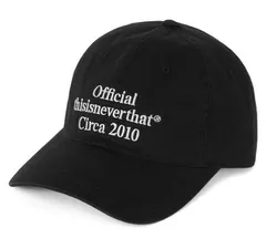 thisisneverthat ネバザ ディスイズネバーザット 韓国 ベースボール キャップ 黒 ブラック 
