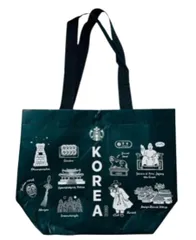 スターバックス スタバ グッズ バッグ 韓国限定 トートバッグ グリーン M リユーザブルバッグ 