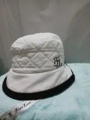 フェアライアー キルティング バケットハット 白