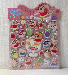 クレヨンしんちゃん　立体シール　ステッカー　2枚つづり