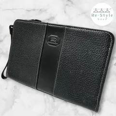 BURBERRY バーバリー　セカンドバック　クラッチバック　シボ革　ロゴ型押し　ノバチェック　ホースロゴ