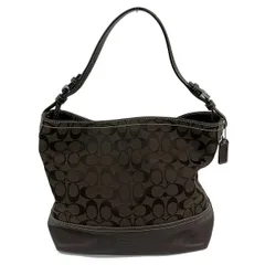 COACH(コーチ) トートバッグ シグネチャー柄 2156 ダークブラウン レザー