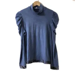 LEONARD SPORT(レオナールスポーツ) 長袖カットソー サイズ40 M レディース - ブルーグレー×黒×マルチ ハイネック/ラインストーン