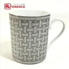 HERMES エルメス マグカップ マグカップ マグ 〈モザイク 24〉 プラチナ 陶器 グレー