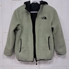 THE NORTH FACE ザノースフェイス フリース フード ジップアップ グリーンTHE NORTH FACE ザノースフェイス キッズ リバーシブル 양면 アウター 140
