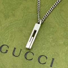 GUCCI gカットアウトg プレート 喜平チェーン ネックレス 128888