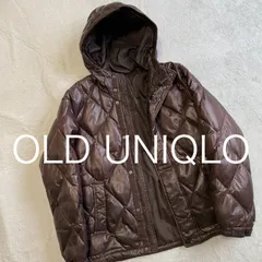 OLD UNIQLO プレミアムダウンジャケット　サイズS ブラウン　キルティングジャケット　オールドユニクロ