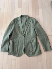 ユニクロ コットン ジャケット カーキ L