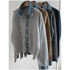 (当日/新作少量特価) 2291 デニムKARA ニットカーディガン