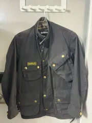 BARBOUR インターナショナル A7 サイズ 38 ベルト マウンテンパーカー M-65 ジャケット