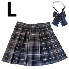 制服 チェック 女子 中学 高校 スクールスカート チェック柄　リボン　2点