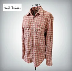 【PAUL SMITH JEANS】ポールスミスジーンズ　マルチカラー　ネルシャツ　チェック柄　М　ユニセックス　ボタン＆ホック　日本製