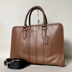 2512-117｜美品｜コーチ 2WAYビジネスバッグ レザー ブラウン