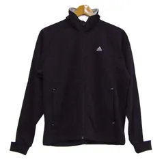 アディダス ジャージ ジャケット アウター クライマライト スポーツウエア レディース Lサイズ ブラック adidas 【中古】