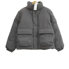 ジーユー ヒートパデッドスタンドブルゾン ジャケット アウター ジャンパー 未使用品 メンズ XSサイズ グレー GU