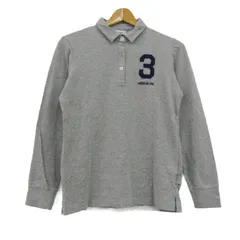 アディダスゴルフ ポロシャツ トップス 長袖 ゴルフウエア レディース L/Gサイズ グレー adidas GOLF 【中古】