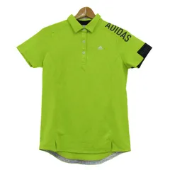 アディダスゴルフ ポロシャツ トップス 半袖 ゴルフウエア レディース L/Gサイズ イエロー adidas GOLF 【中古】