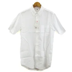 ユニクロ 半袖シャツ トップス ドライイージーケア オックスフォードシャツ 未使用品 メンズ Mサイズ ホワイト UNIQLO
