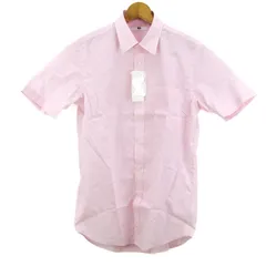 ユニクロ 半袖シャツ トップス ドライイージーケア ストライプシャツ 未使用品 メンズ Mサイズ ピンク UNIQLO