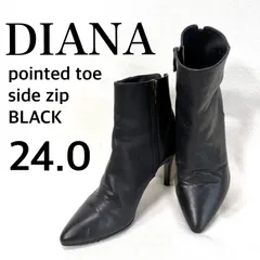 極美品✨ダイアナ レザーショートブーツ サイドファスナー ブラック 23cm 2026年最新】ダイアナショートブーツの人気アイテム - メルカリ