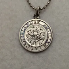 アールヌーボーなオランダのコインネックレス　着けっ放しOK