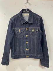 日本製 濃紺 デニムジャケット Gジャン ステッチデザイン 春アウター