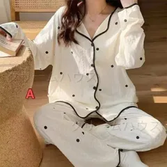 韓国デザイン レディース パジャマ 薄手長袖 部屋着 快適 春秋対応 ゆったりサイズ 吸汗速乾 オシャレなルームウェア