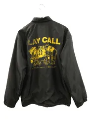 ナイキ NIKE 70s オレンジタグ コーチジャケット 裏ボア USA製 フットボール プリント 刺繍 ヴィンテージ ブラック M