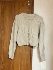 送料無料＆込#ほぼ新品#Vネックニットカーディガン