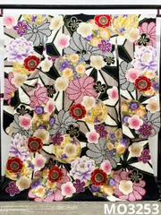 振袖 金駒 金彩 牡丹 梅 紋意匠 パールトーン加工済 MO3253