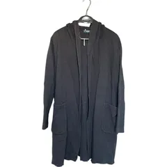 ZK10 ROPE ロペ ロングカーディガン レディース Mサイズ フード付き ロングパーカー アウター ブラック 黒