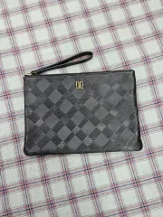 ダックス ブラック CHECK クラッチバッグ