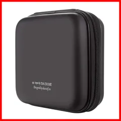 【新着商品】ブラック (48枚 収納 DVD/VCD 48) 大容量 ディスク収納ケース blu-ray CDケースポータブルEVA 48枚収納