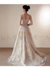 レディース 春夏 高級感 森ガール風 Aライン ロングドレス