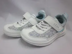 キッズ スニーカー　イフミー IFME 30-0806  キッズシューズ 子供靴 女の子  通園 普段履き  ベルクロ 軽い　花柄　ホワイト　16.0㎝