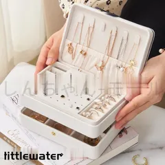 ジュエリーボックス アクセサリーケース ネックレス 指輪 ピアス 収納ケース 3層 大容量 携帯用 化粧 鏡付き 小物入れ 便利 持ち運び 出張 