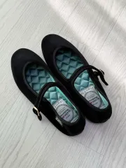 トラディショナル ウェザーウェア メリージェーン フラット ブラック uk4