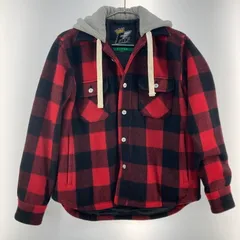 【中古品】FAT エフエーティー フード付きウールシャツジャケット 赤 レッド・バッファローチェック 【142-251231-WA-01-iwa】