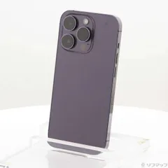 〔中古品〕 iPhone14 Pro 512GB ディープパープル MQ283J／A SIMフリー【198】