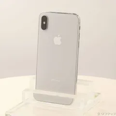 〔中古品〕 iPhoneX 64GB シルバー MQAY2J／A SIMフリー【348】