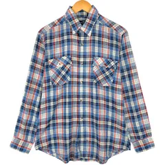 古着 80年代 リーバイス Levi's REGULAR FIT 長袖 コットンチェックシャツ メンズL相当 ヴィンテージ/eaa605951
