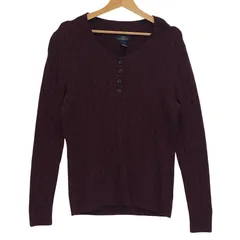 Brooks Brothers/ブルックスブラザーズ ニット セーター 長袖 CHINA製 メンズ L ワインレッド