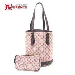 LOUIS VUITTON ルイヴィトン ハンドバッグ バケットPM キャンバス/レザー チェリー ピンク