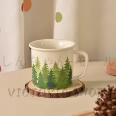 【新品?未使用】 マグカップ おしゃれ 陶器 大きい 可愛い コップ クリスマス 植物柄 コーヒーカップ 焼き物 陶芸 INS風 蝶々柄 和食器 モ