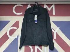 バックルー デニム アウター コーティングブラック デニムジャケット M 95 L 100 サイズ