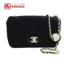 CHANEL シャネル ショルダーバッグ ミニ マトラッセ20 AS1787 ベロア ブラック