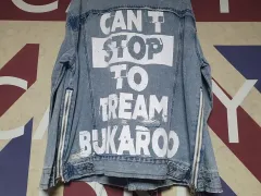 バックプリント デニムジャケット L 100 サイズ